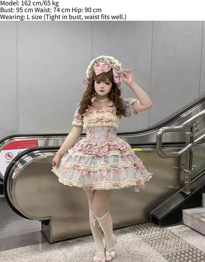 Sweet Wood - Jewel Rose - Plus Size Sweet Lolita Skirt Set in Separate Pieces