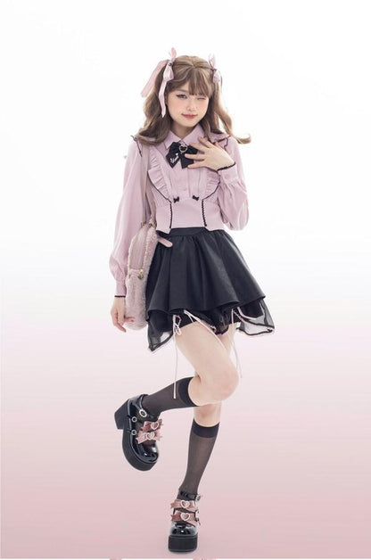 Sheep Puff - Sweet Lolita Heel Punk Platform Shoes
