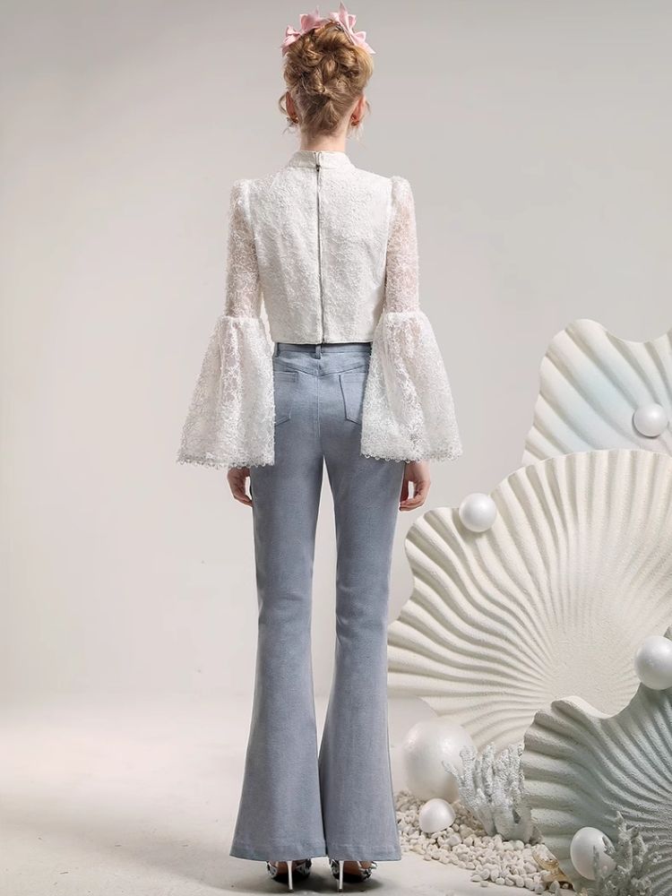 Lace Bow Slim Slim Short Inner【s0000006824】