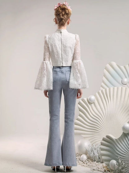 Lace Bow Slim Slim Short Inner【s0000006824】