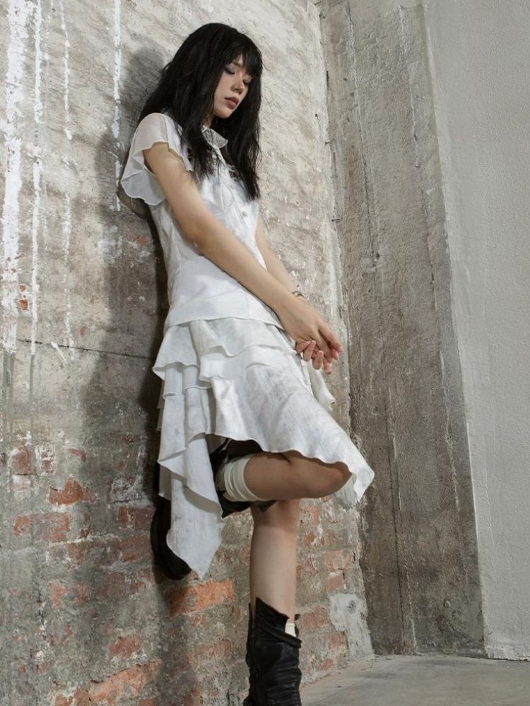 Irregular cake skirt【s0000003210】