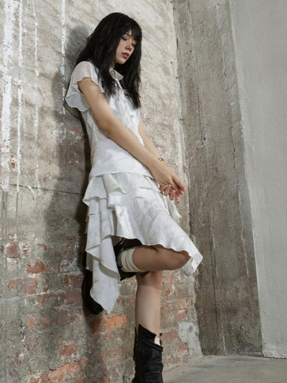 Irregular cake skirt【s0000003210】