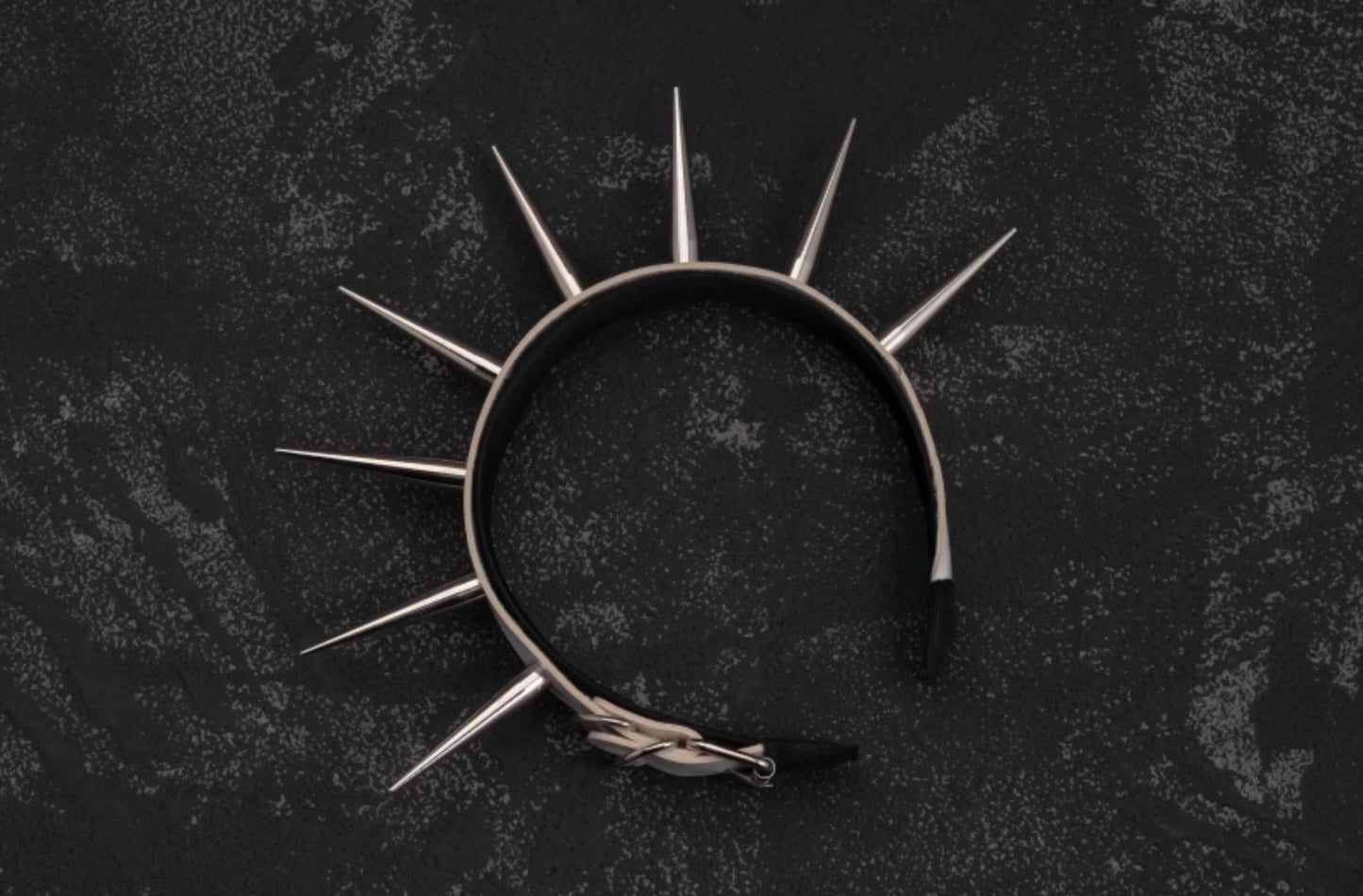 Strange Sugar - Punk Gothic Lolita KC Faux Leather Rivet Hair Accessories