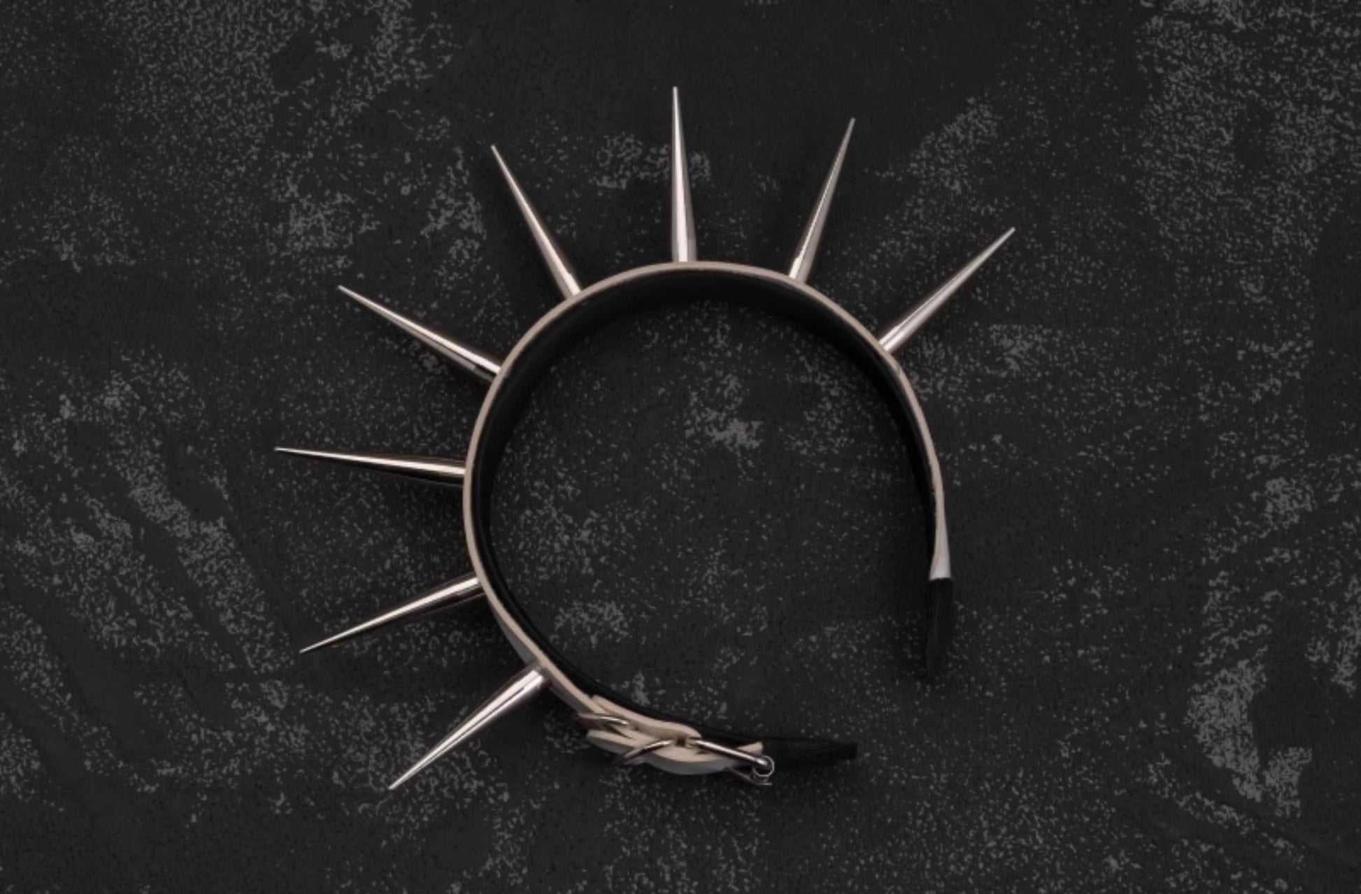 Strange Sugar - Punk Gothic Lolita KC Faux Leather Rivet Hair Accessories