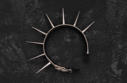 Strange Sugar - Punk Gothic Lolita KC Faux Leather Rivet Hair Accessories