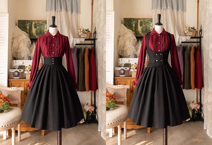 Forest Wardrobe - Forest Basket - Elegant Lolita Pleated Skirt