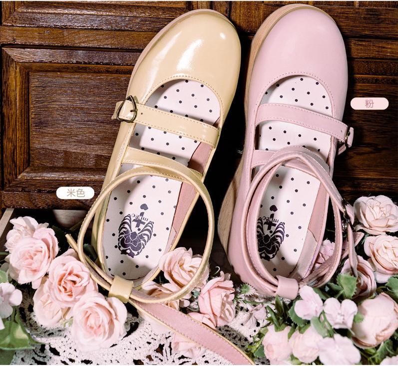 MODO - Multicolors Sweet Lolita Bow Platform Shoes