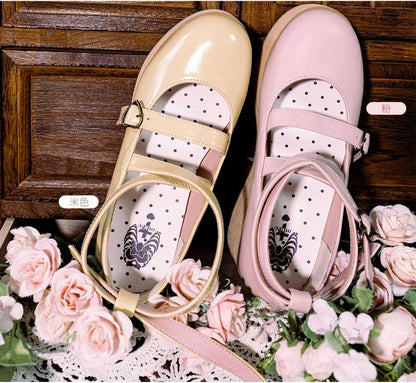 MODO - Multicolors Sweet Lolita Bow Platform Shoes