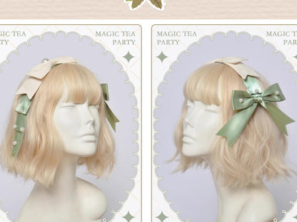Magic Tea Party - Lena's Garland - Elegant Lolita HeaddressPearl Headband Set with Hair Clip