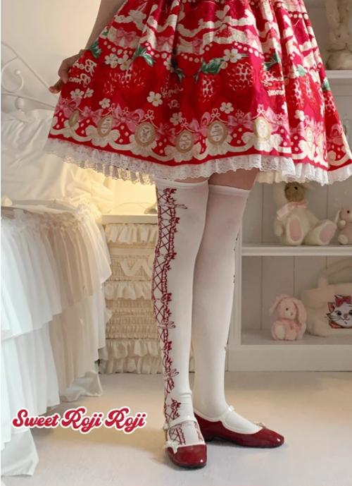 Roji Roji - Classic Lolita Socks Autumn Mid-calf Cotton Socks