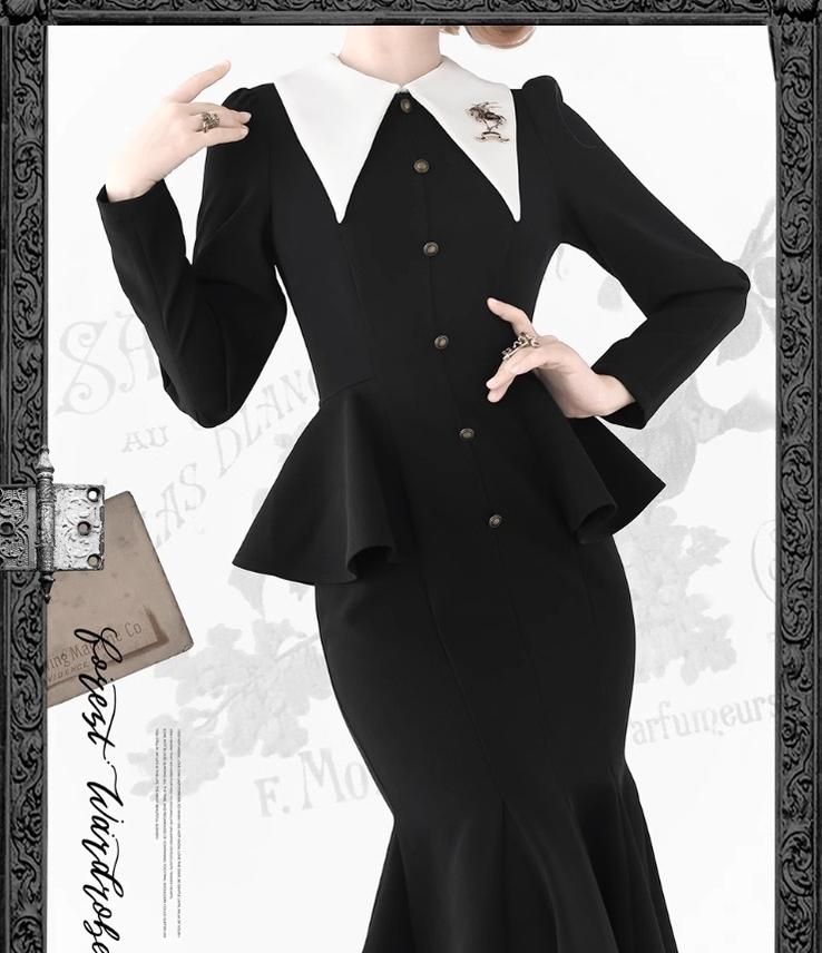 Forest Wardrobe - Breezy Forest - Classic Lolita Mermaid Dress Elegant Retro Dress