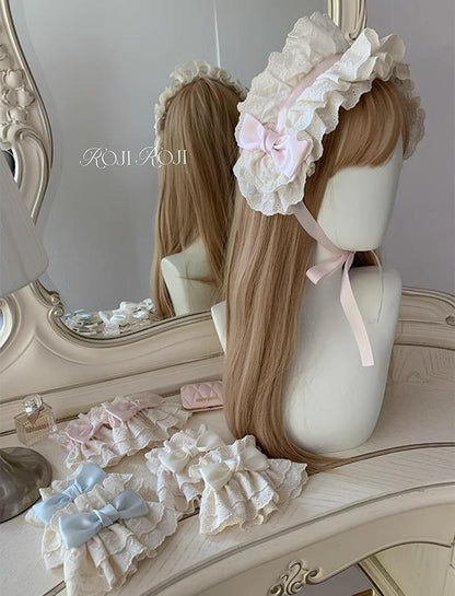 Roji Roji - Kawaii Lolita Lace Cuffs Summer Butterfly Bow Arm Sleeves