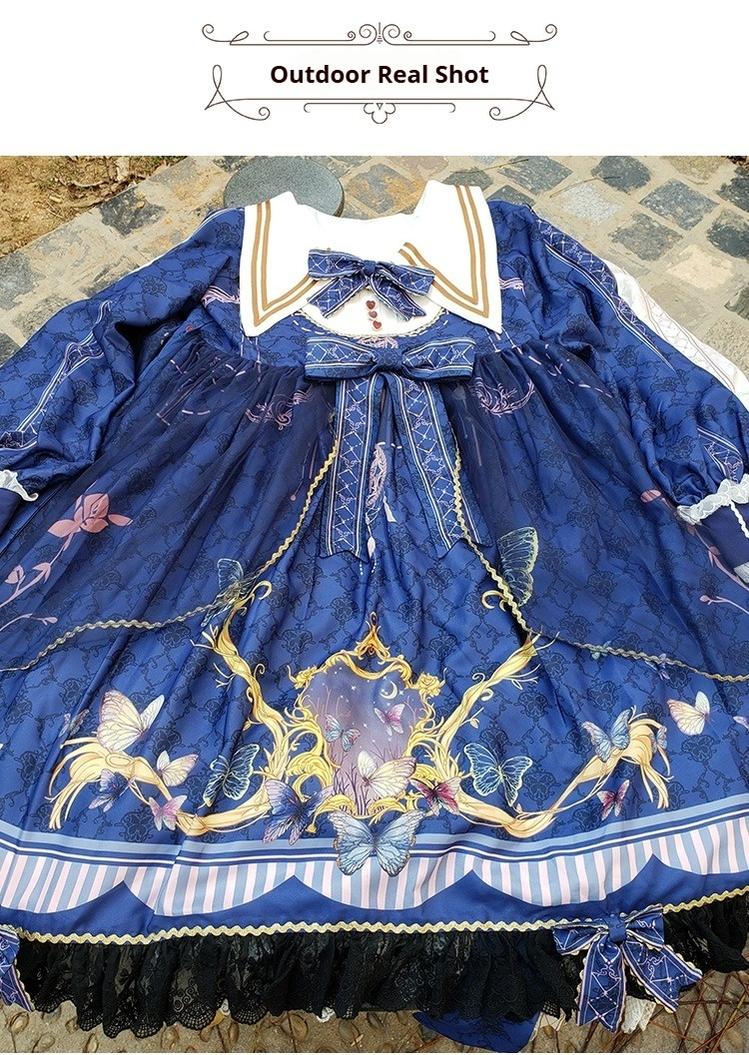 OCELOT - Classic Lolita OP Sailor Collar Elegant Lolita Dress