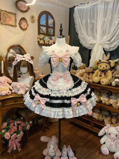 Sugar Girl - MeowRin SweetMaid - Sweet Lolita JSK, Adjustable Straps