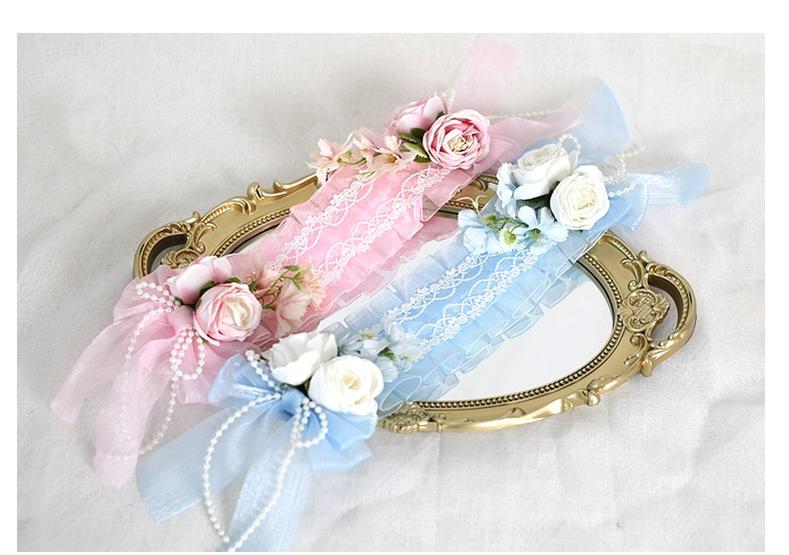 Xiaogui - Elegant Lolita Floral Lace Handmade Headband