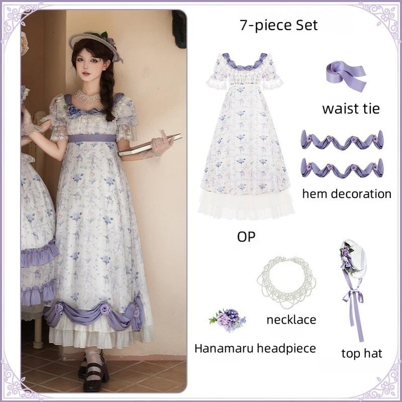 With PUJI - Iris Secret - Twins Lolita Summer Dress, Empire OP, Bodice JSK