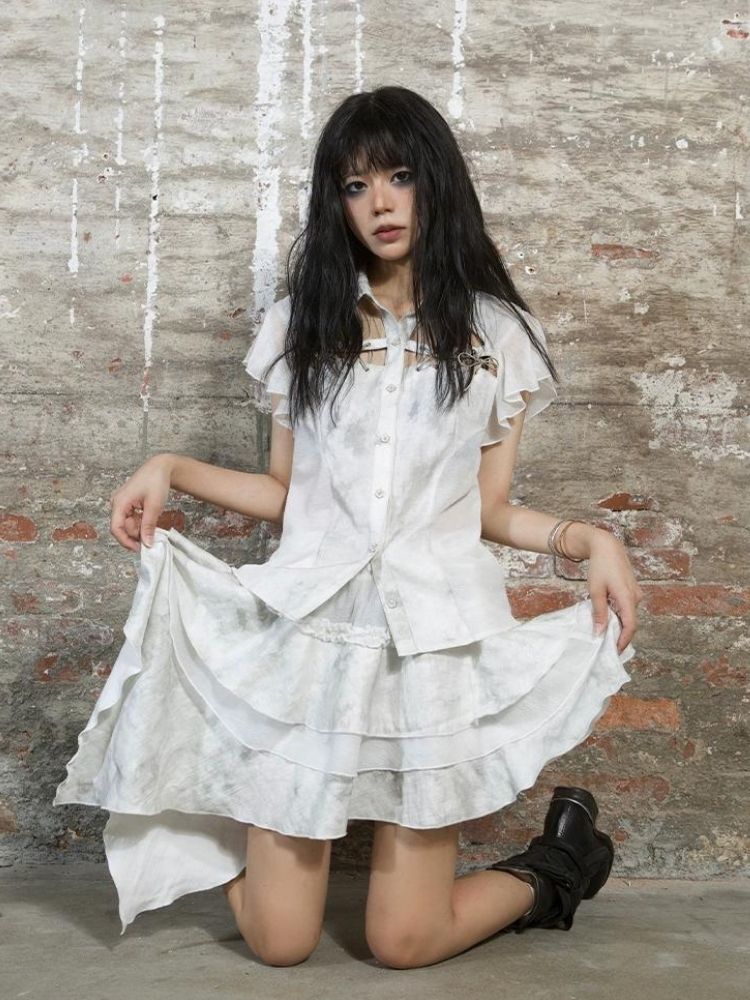 Irregular cake skirt【s0000003210】