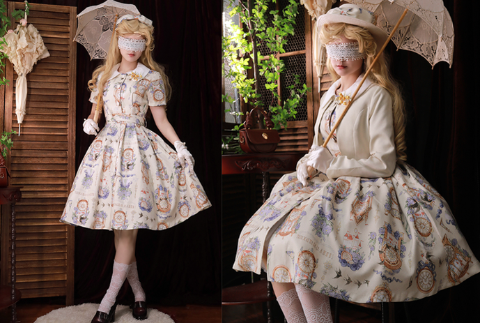 Forest Wardrobe - Classical Lolita Dress and Coat Suit
