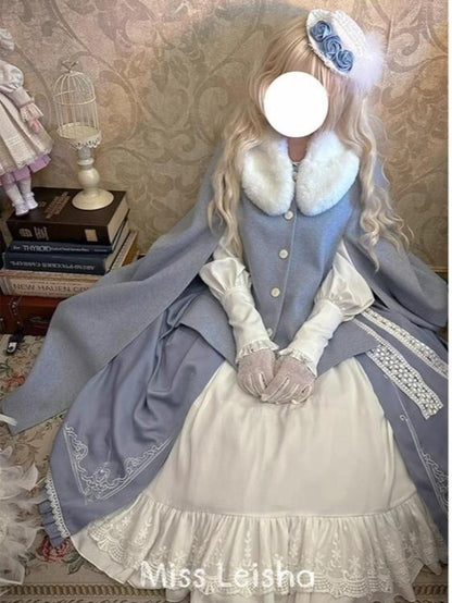 Polyhymnia - Miss Leisha - Classic Lolita Skirt Set Elegant Winter Cape