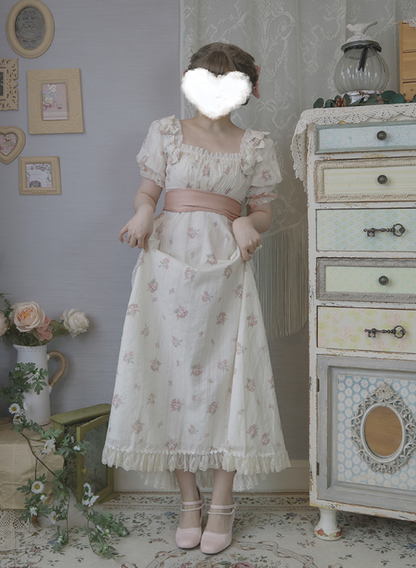 Pure Tea For Dream - Transatlantic Love Poem - Sweet Elegant Lolita Mid-Heel Daily Shoes