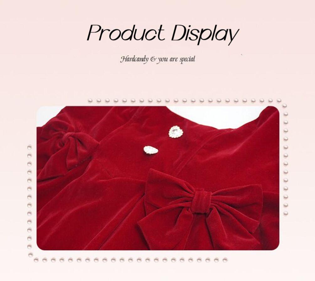 Yingtang - Plus Size Lolita Christmas Plush Coat Dress Set