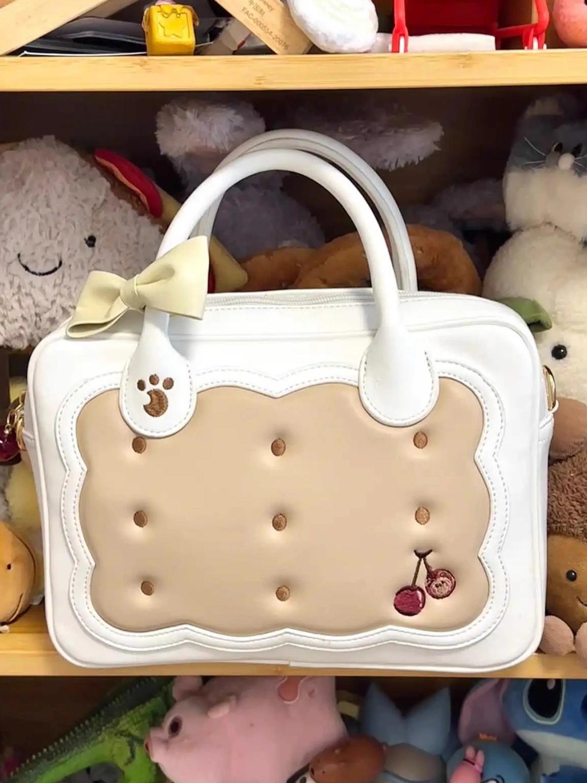 Morning Glory - Kawaii Lolita Bag Cherry Biscuit Shoulder Crossbody Handbag