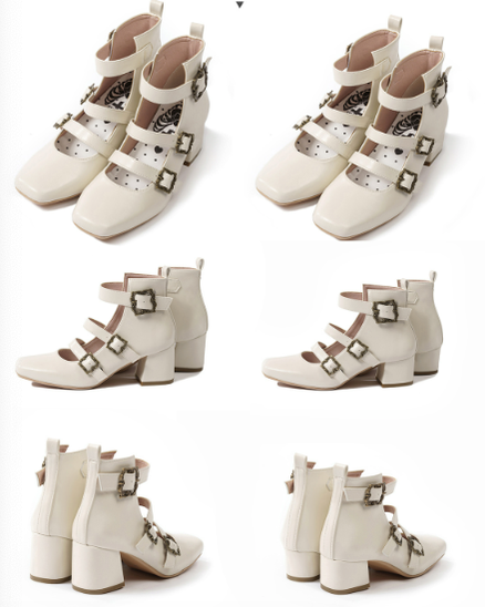 MODO - Vintage Elegant Lolita Three-buckle Mary Janes Shining Shoes