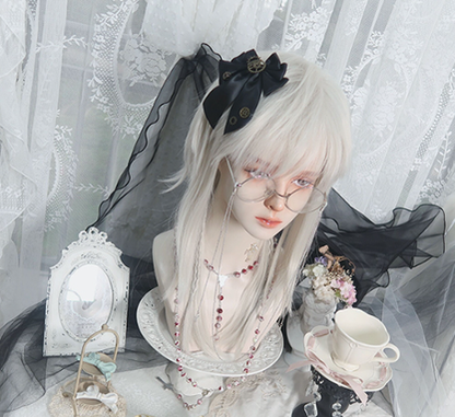 PippiPalace - Shikigami - Silver Gray Ancient Crown Wig