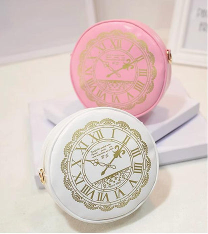 Kira - Alice Clock - Kawaii Lolita Shoulder Bag Round Lolita Crossbody Bag