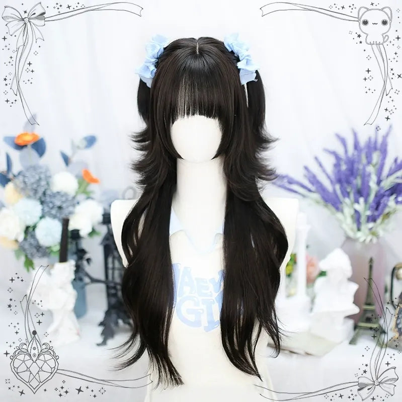 Dalao - Lily - Sweet Lolita Hime Cut Long Curly Wig for JK Girls