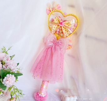 Sweetheart Endless - Sweet Lolita Fairy Wand Handmade Multicolor Heart Shaped