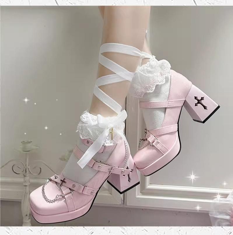 Witch's Night - Punk Lolita Heels Y2K Elegant Lolita Shoes