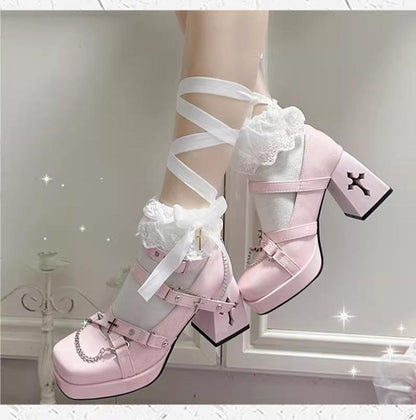 Witch's Night - Punk Lolita Heels Y2K Elegant Lolita Shoes
