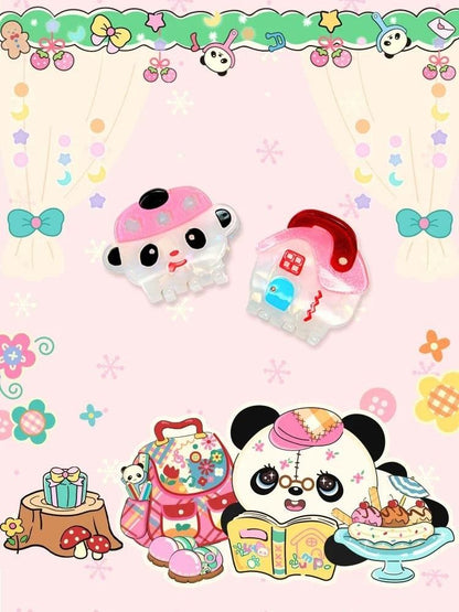 Panda Little House Hair Clip【s0000006118】