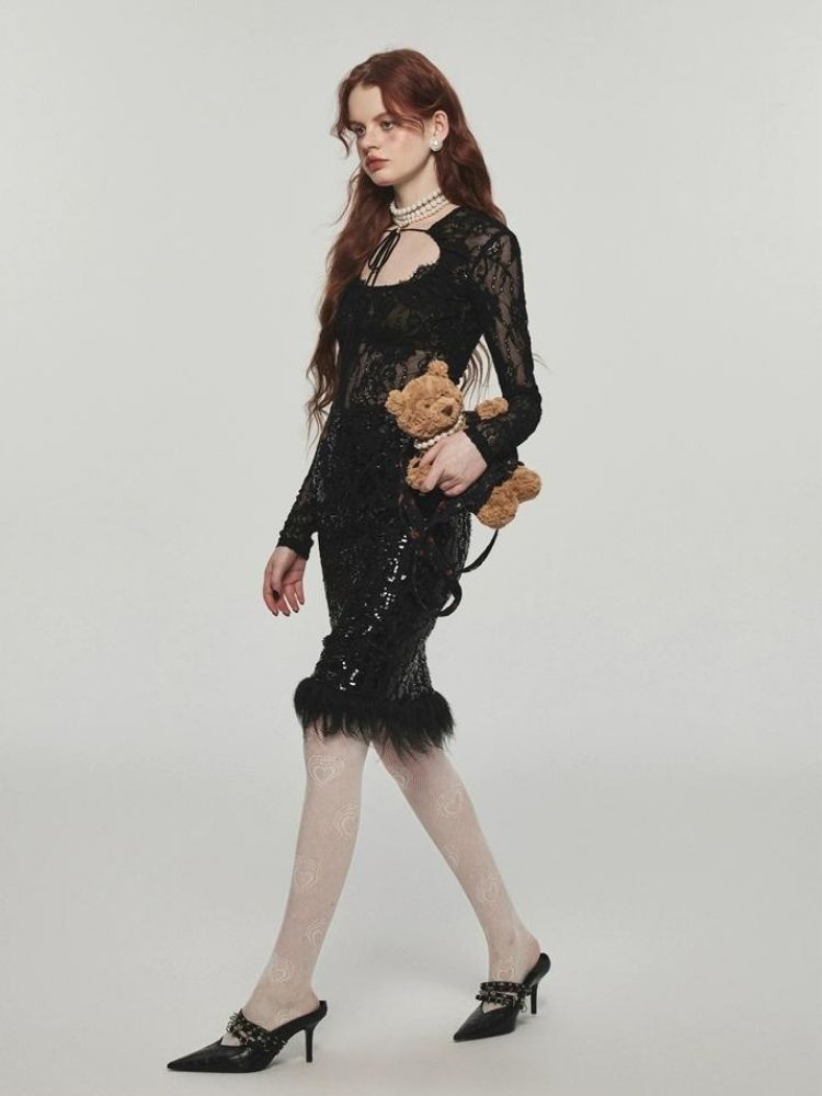 Slim fit long sleeve bottling tops【s0000004107】