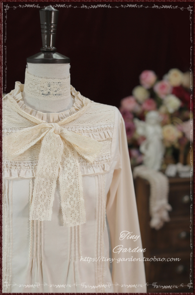 Tiny Garden - Memories - Cotton Lolita Lace Bow Tie Girls Blouse