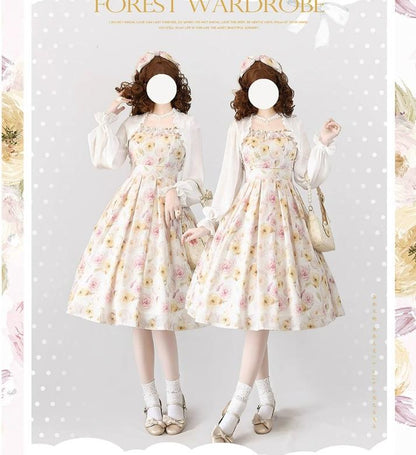 Forest Wardrobe - Forest Basket 3.0 - Vintage Lolita JSK Dress for Summer