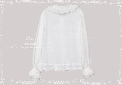 Tiny Garden - Swallowtail Butterfly - Elegant Lolita Bow Tie Blouse