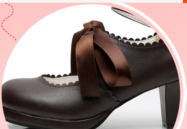 Sosic - Qing Mengnuo - Elegant Lolita Satin High Heel Handmade Shoes