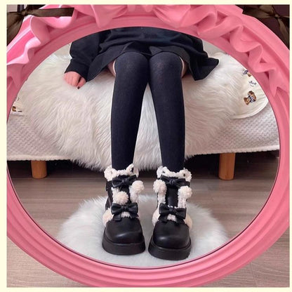 Beauty Bunny - Furry Bear - Winter Cute Lolita Shoes Short Snow Boots