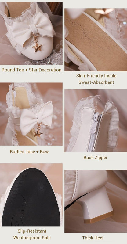 Yana - Shining Star - Sweet Lolita Bow Mary Jane Shoes