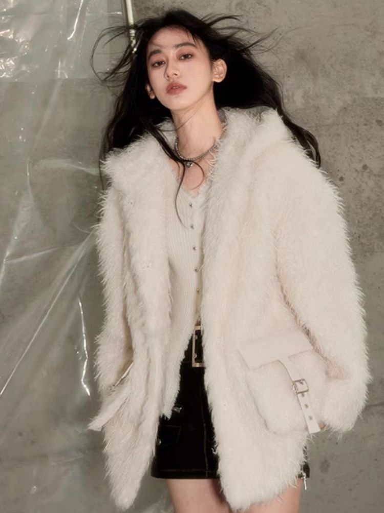 Salt and sweet soft fur coat【s0000004854】