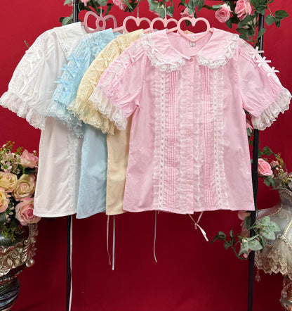 DMFS Lolita - Lanxin Shirt - Cotton Sweet Lolita Lace Blouse