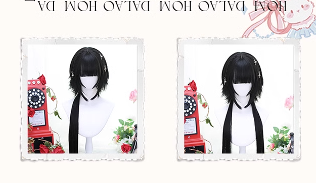 Dalao Home - Moon Night - Lolita Highlights Bang Short Wigs