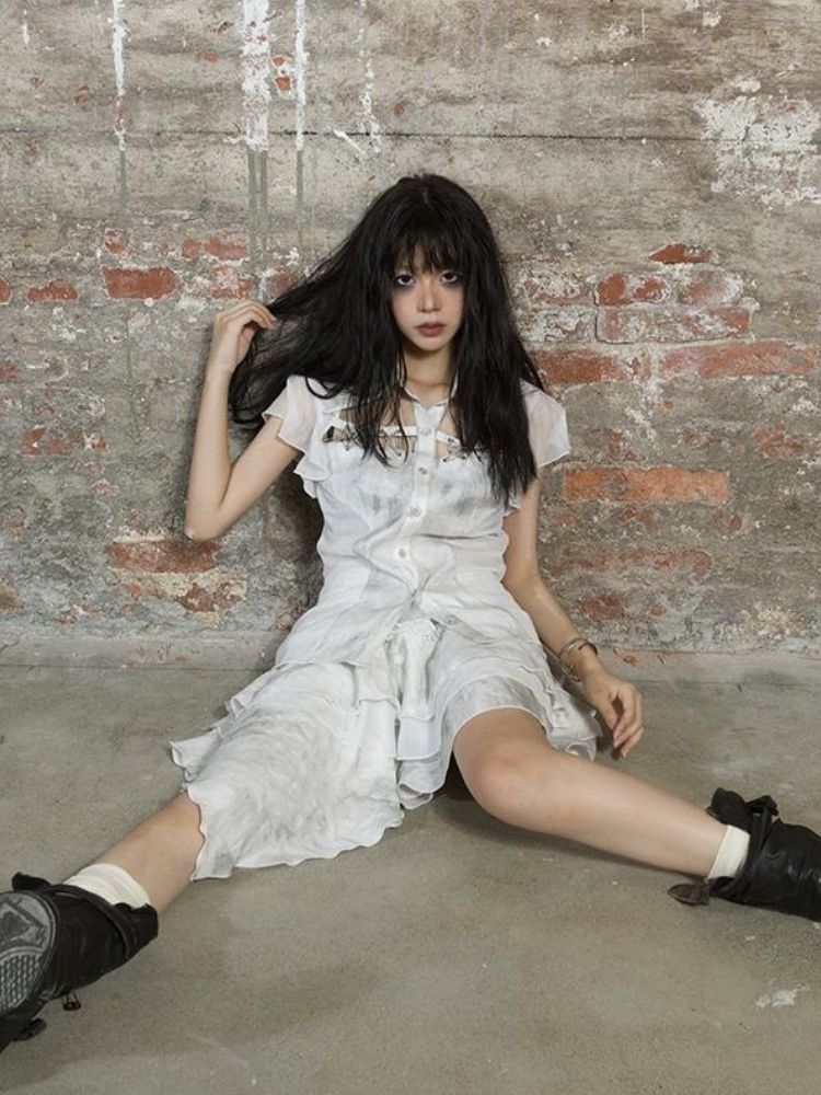 Irregular cake skirt【s0000003210】