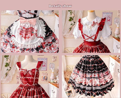 OCELOT - Sweet Lolita Lolita JSK and SK Rabbit Strawberry Dress