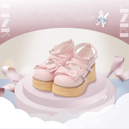 MODO - Sweet Lolita Round-Toe Platform Shoes