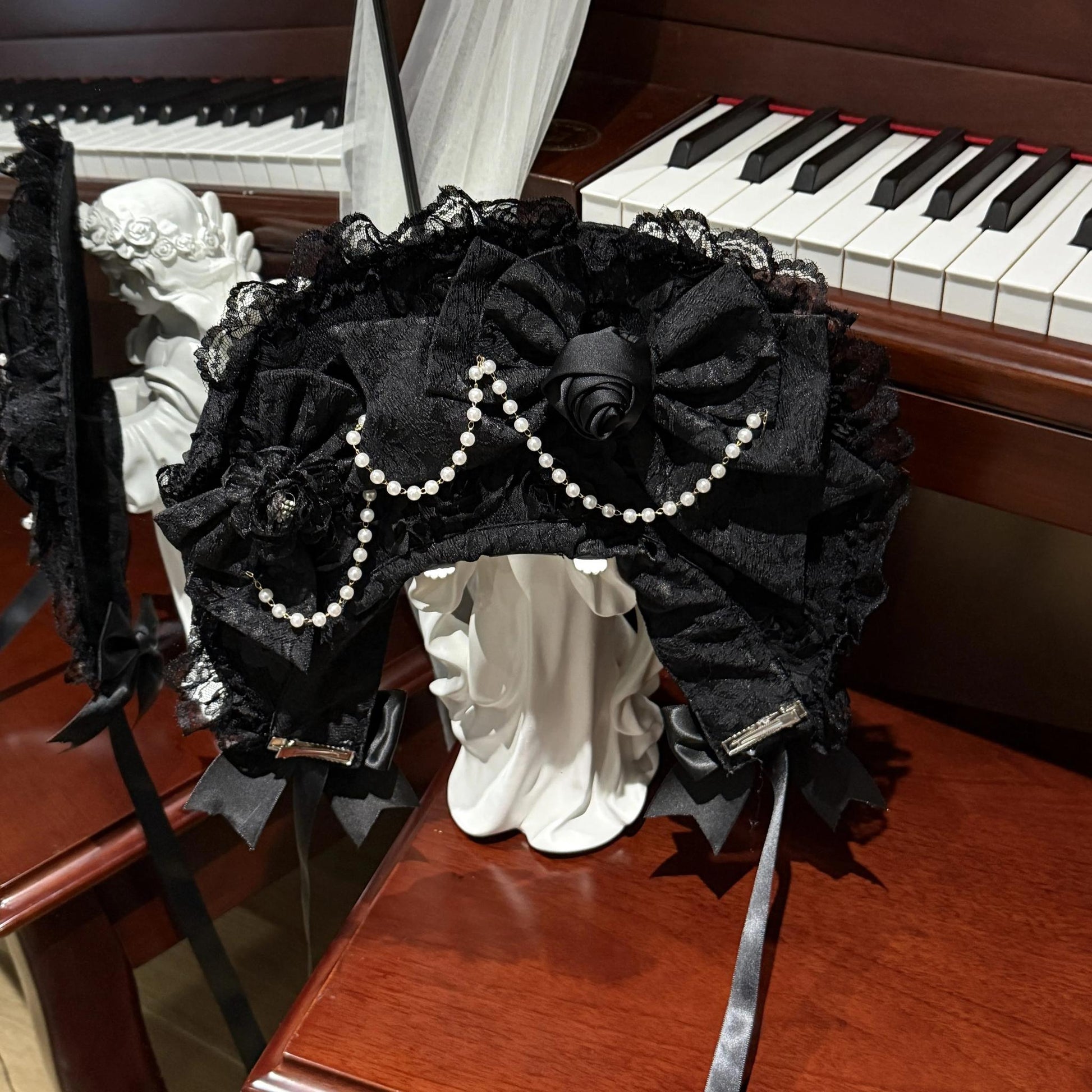 Sugar Girl - Rose Princess - Halloween Gothic Lolita JSK, Sheer Rose Dress