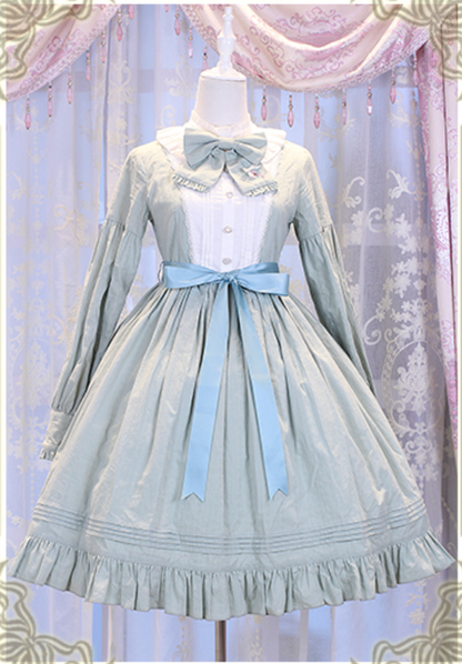 Chess Story - Vintage Lolita Long Sleeve OP Dress