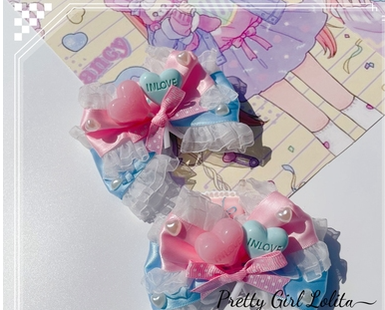 Pretty Girl Lolita - Sweet Lolita Pink-blue Accessories